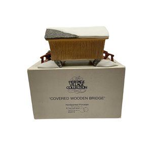 Dept 56 Heritage Village Collectio Vintage Covered Bridge 65315 Retired In Box